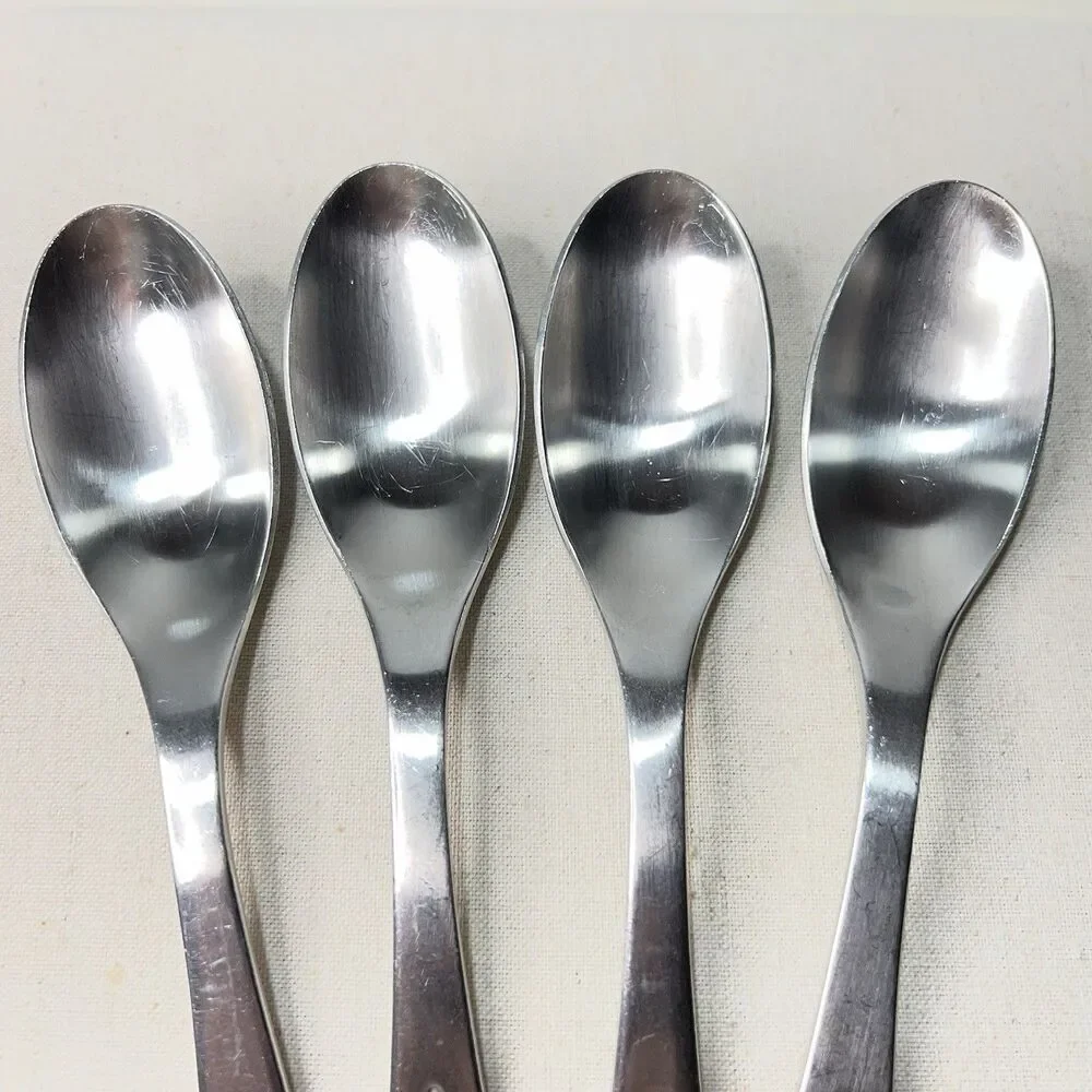 Robert Welch Linton Place Oval Soup Spoon Stainless Flatware Set 4